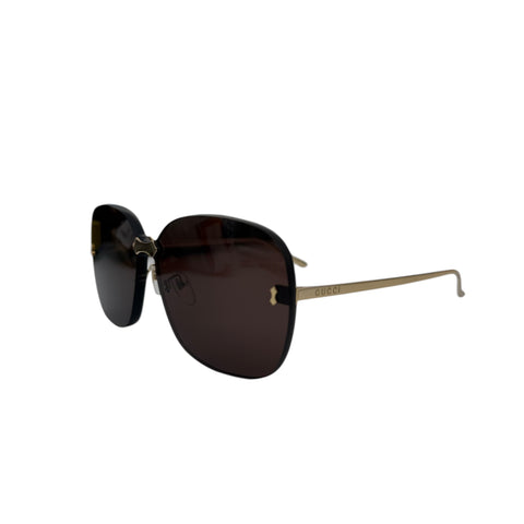 Pre-owned Gucci Rimless Sunglasses in Lavender main image