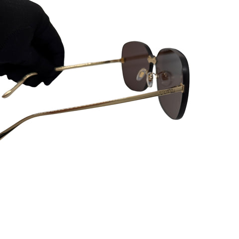 Pre-owned Gucci Rimless Sunglasses in Lavender