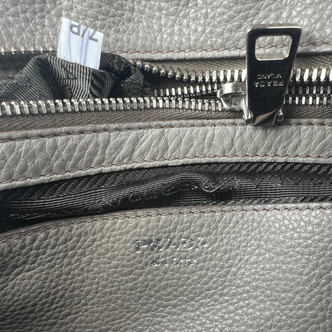 Prada Vitello Daino Zip Top satchel