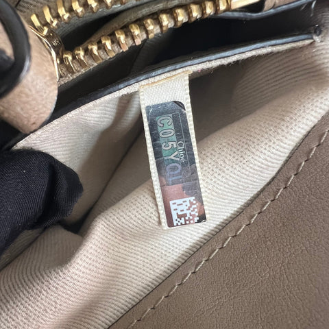 Chloé Faye model shoulder bag in grey leather Collector Square