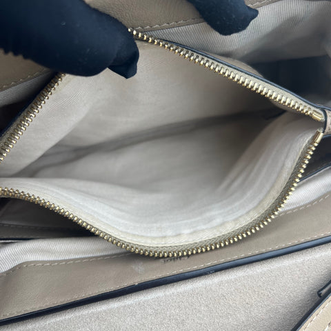 Chloé Faye model shoulder bag in grey leather Collector Square