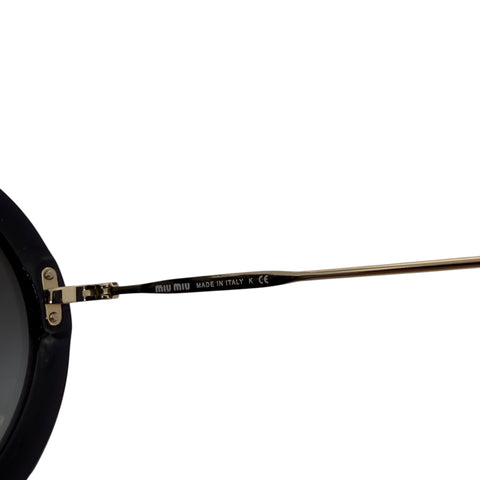 Pre-owned Miu Miu MU 06SS - VYU5D1 Dark Violet Sunglasses