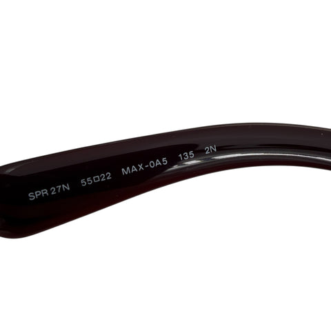 Prada PR27NS MAX0A5 Red Mimimal Baroque Sunglasses