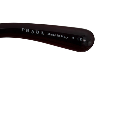 Prada PR27NS MAX0A5 Red Mimimal Baroque Sunglasses