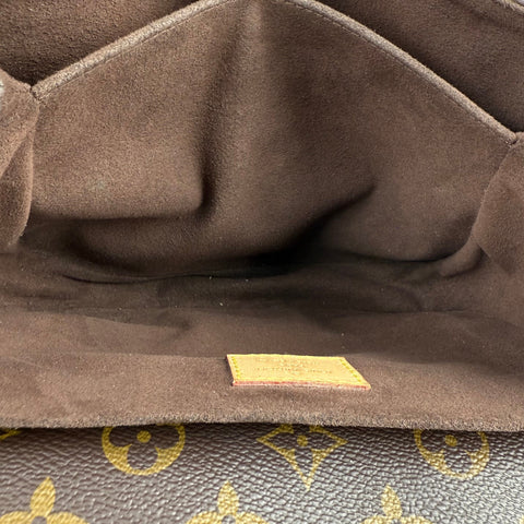 Louis Vuitton Pochette Métis Shoulder Bag Brown Canvas