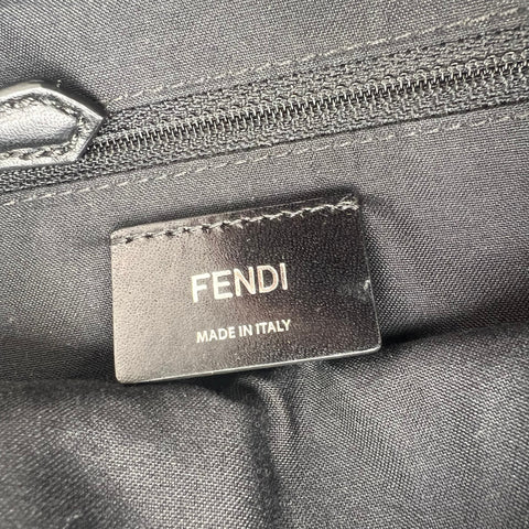 Fendi Black Nylon and Leather Monster Eyes Mini Backpack Bag