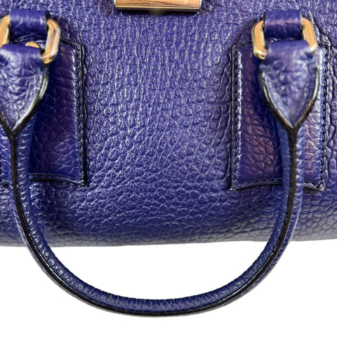 Burberry The Barrel Leather Tote Heritage Grain Gladstone Leather Bag - Loop Vintage