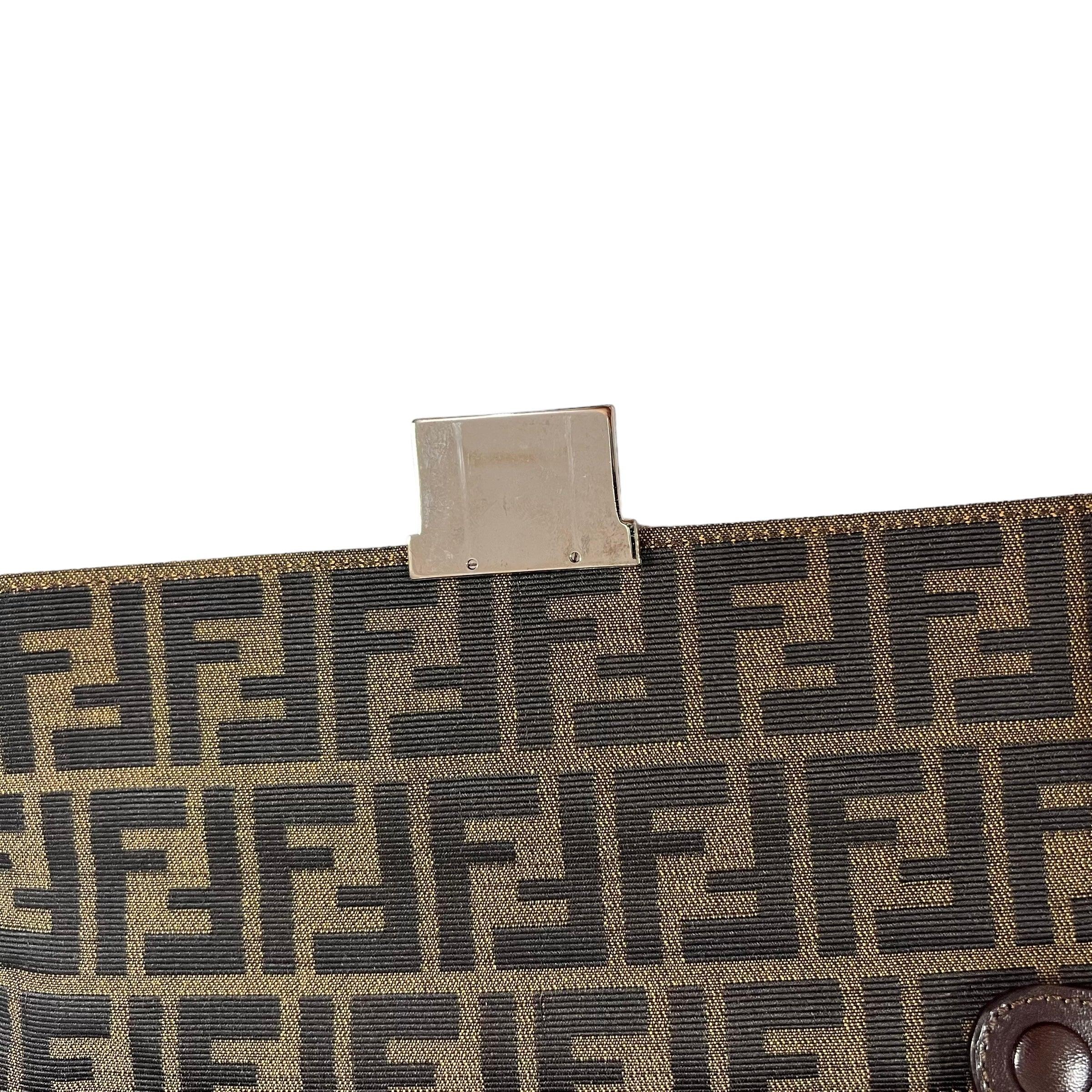 Fendi FLAT BAGUETTE CLOTH HANDBAG - Loop Vintage