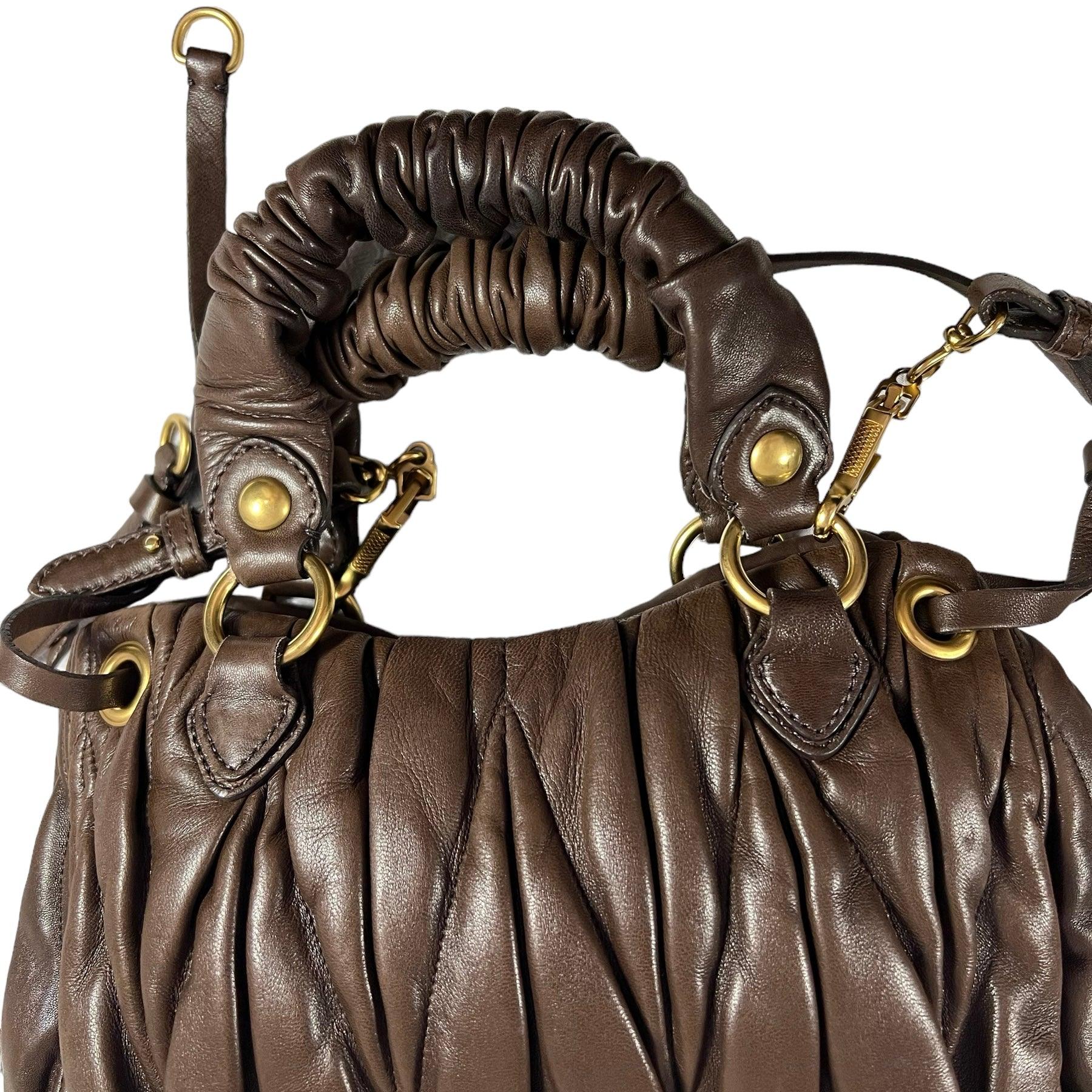 Miu Miu Matelassé Leather Handbag - Loop Vintage