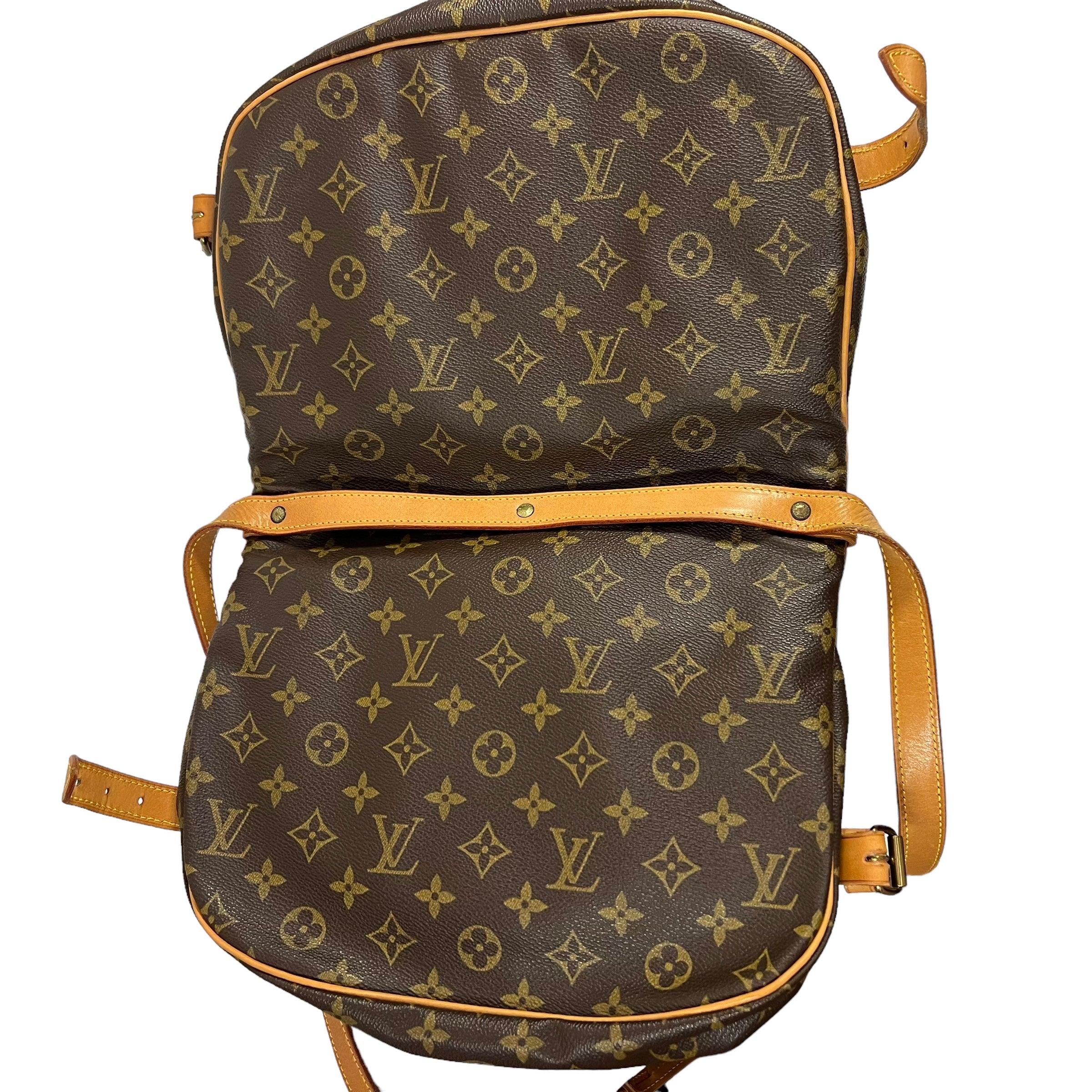 Louis Vuitton Saumur Leather Handbag - Loop Vintage