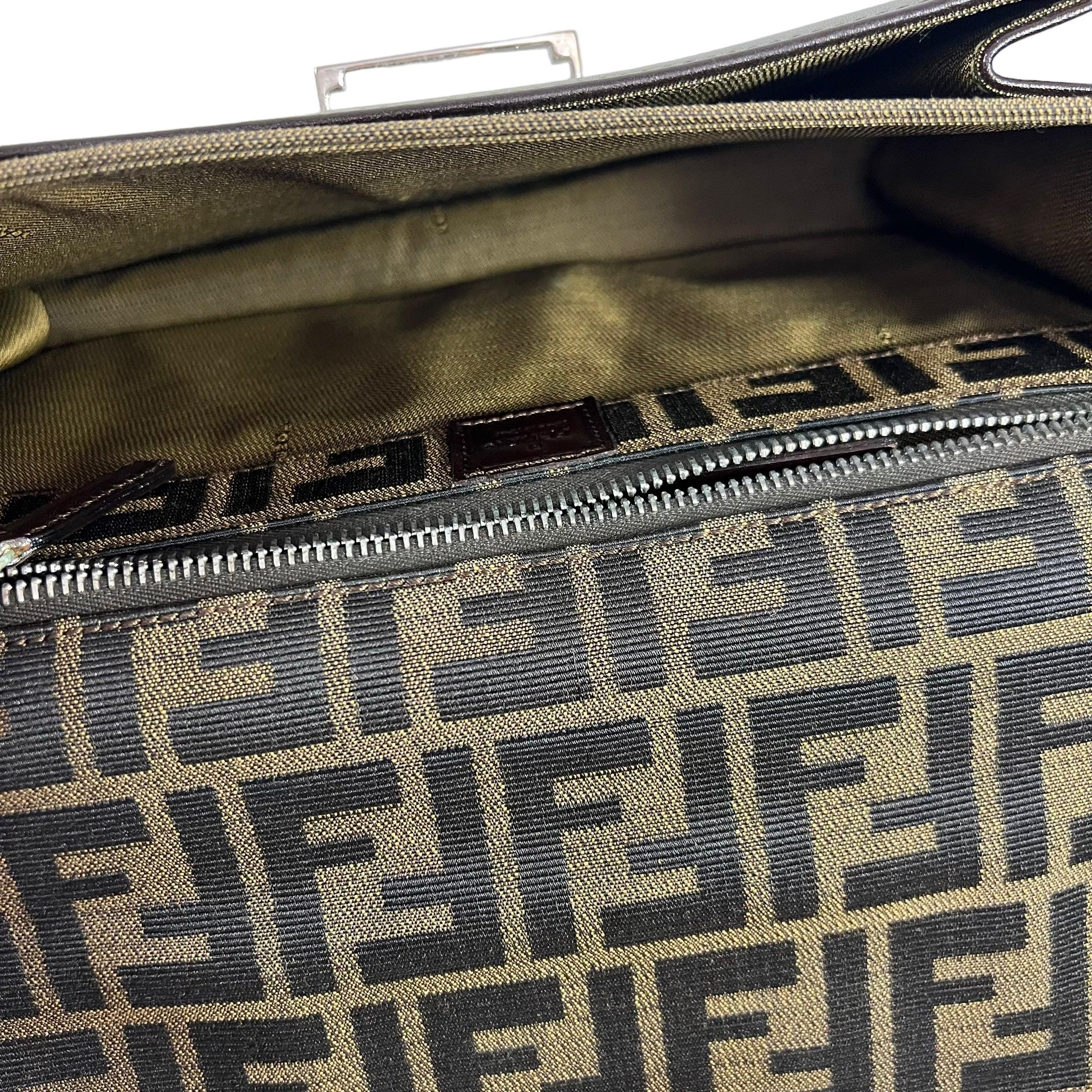 Fendi FLAT BAGUETTE CLOTH HANDBAG - Loop Vintage