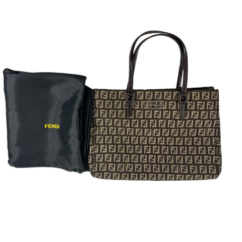 Fendi  Roll Bag Cloth Tote - Loop Vintage