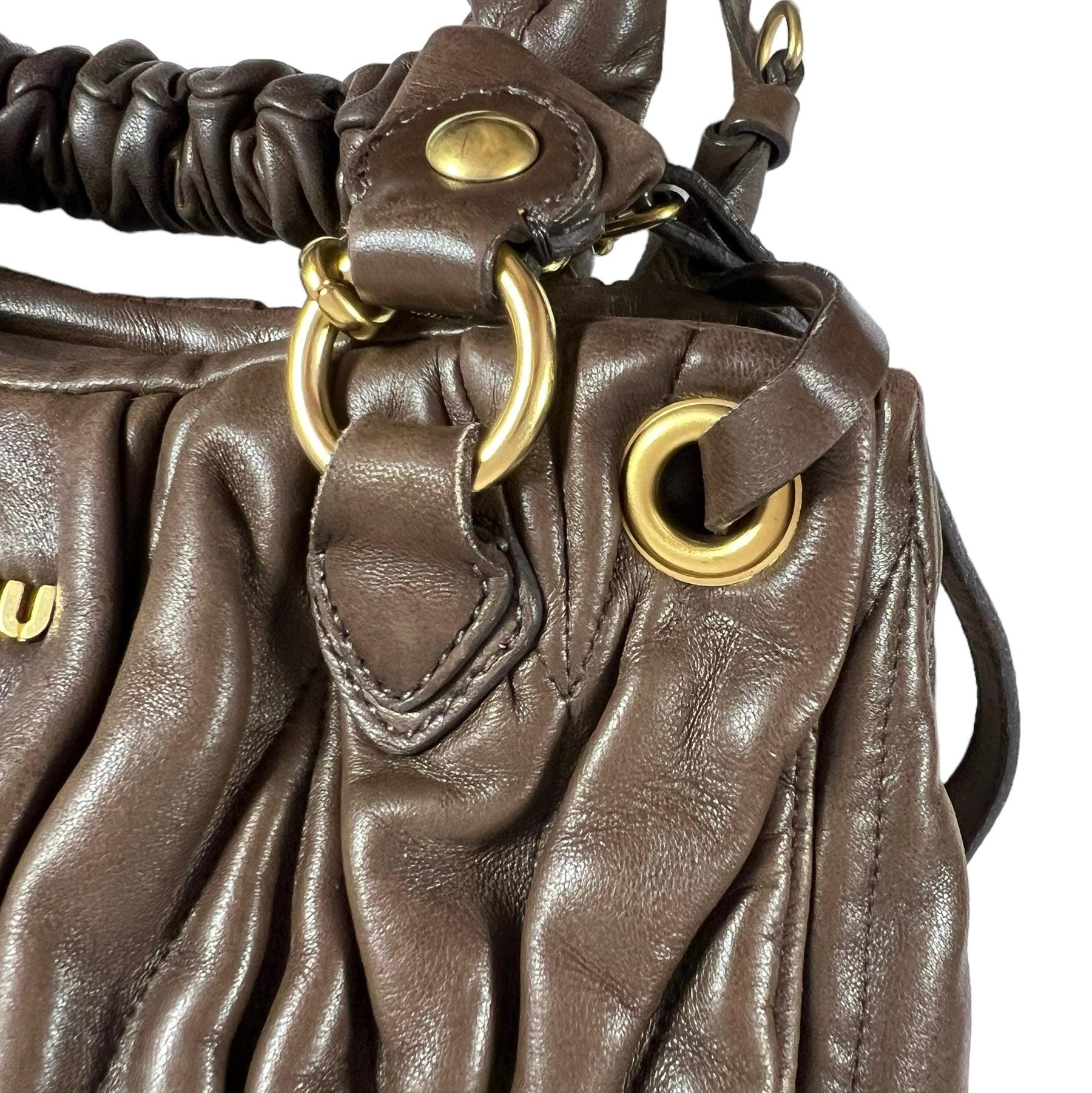 Miu Miu Matelassé Leather Handbag - Loop Vintage