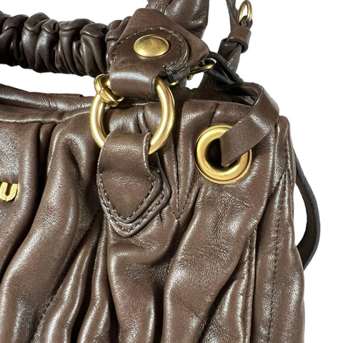 Miu Miu Matelassé Leather Handbag - Loop Vintage