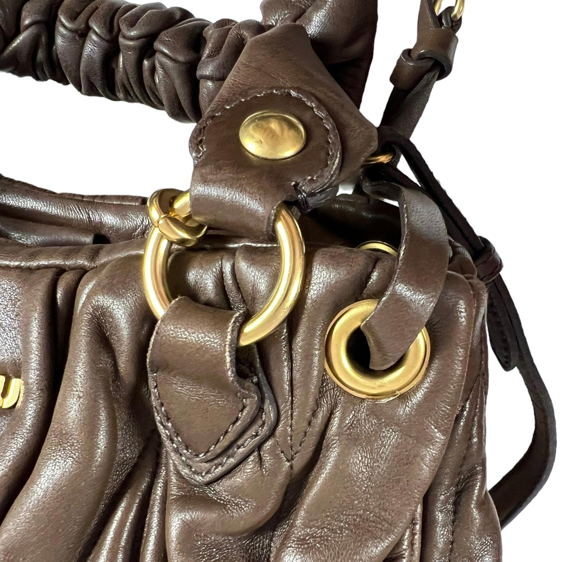 Miu Miu Matelassé Leather Handbag - Loop Vintage