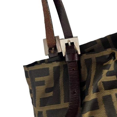 Fendi Logo Shopper Tote Cloth Tote - Loop Vintage
