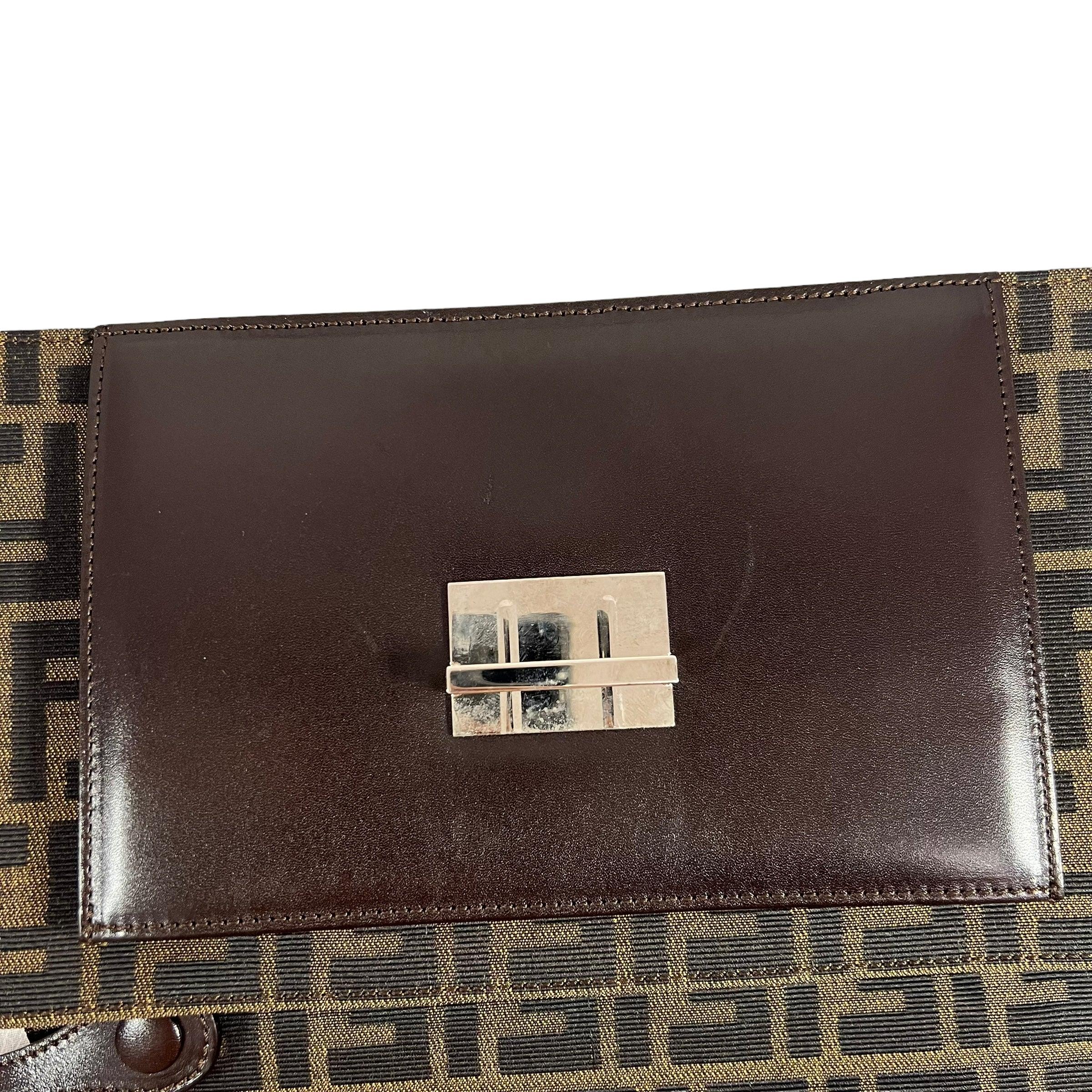 Fendi FLAT BAGUETTE CLOTH HANDBAG - Loop Vintage