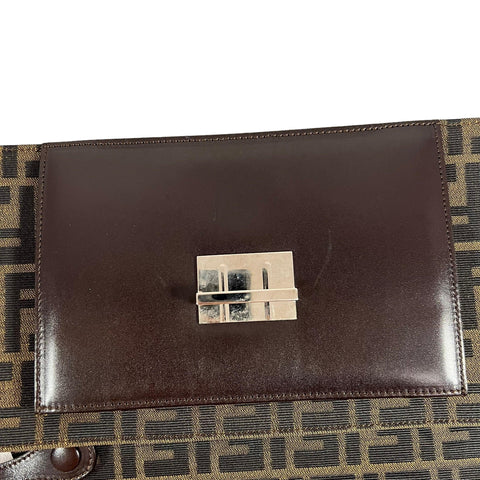Fendi FLAT BAGUETTE CLOTH HANDBAG - Loop Vintage