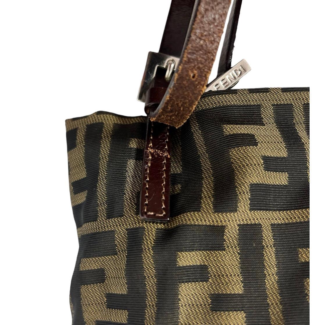Fendi Logo Shopper Tote Cloth Tote - Loop Vintage