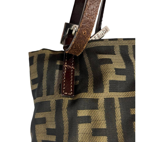 Fendi Logo Shopper Tote Cloth Tote - Loop Vintage