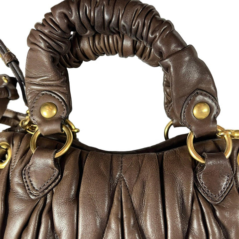 Miu Miu Matelassé Leather Handbag - Loop Vintage