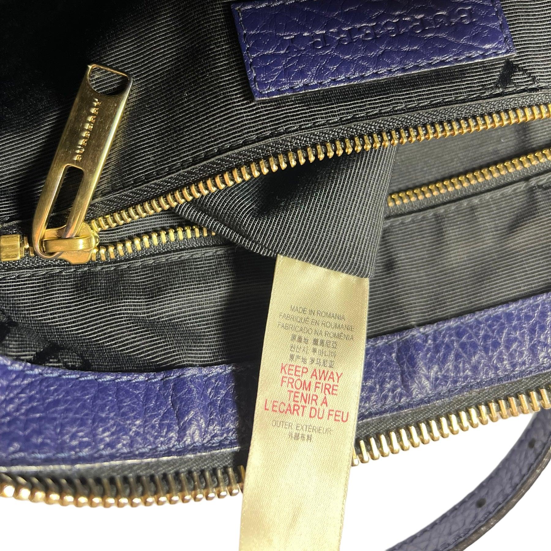 Burberry The Barrel Leather Tote Heritage Grain Gladstone Leather Bag - Loop Vintage