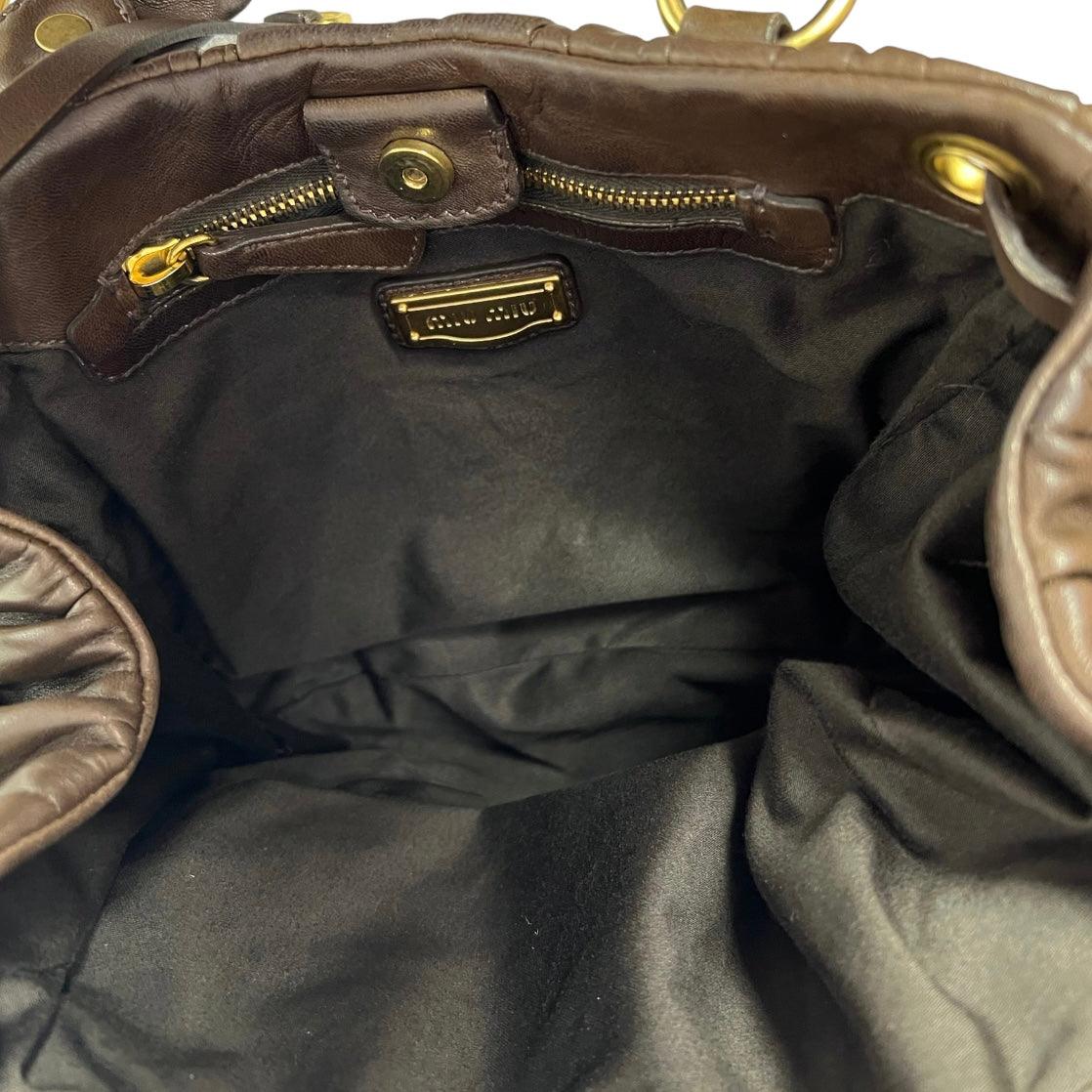 Miu Miu Matelassé Leather Handbag - Loop Vintage