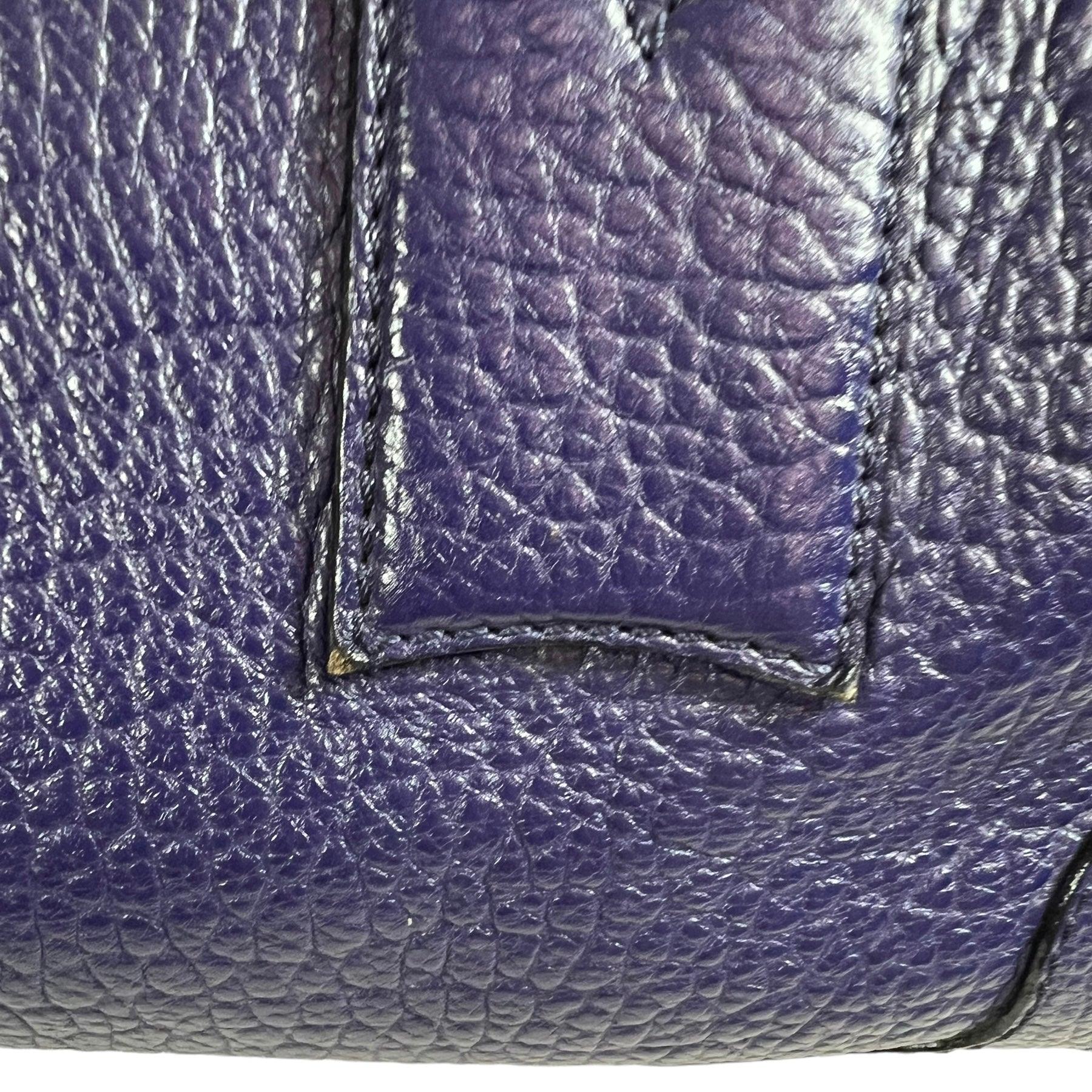 Burberry The Barrel Leather Tote Heritage Grain Gladstone Leather Bag - Loop Vintage