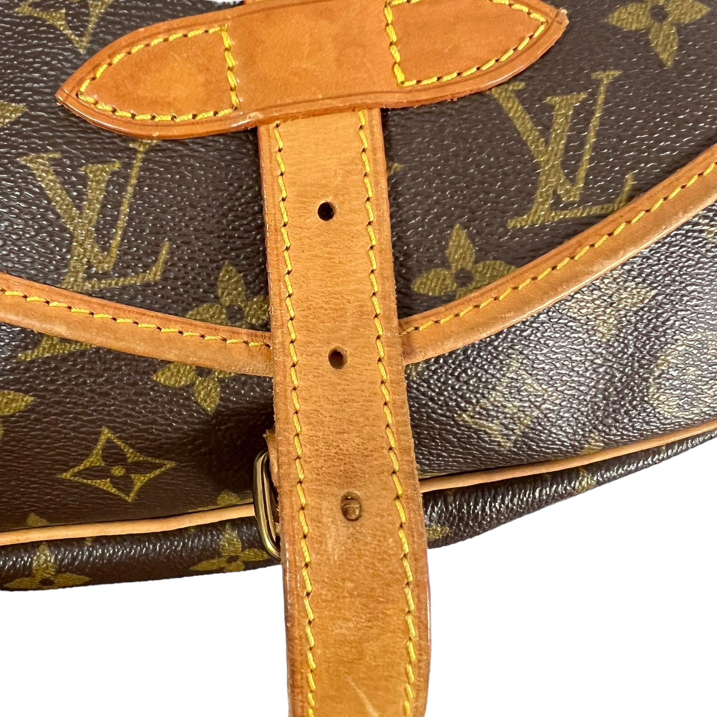 Louis Vuitton Saumur Leather Handbag - Loop Vintage