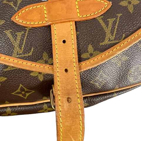 Louis Vuitton Saumur Leather Handbag - Loop Vintage