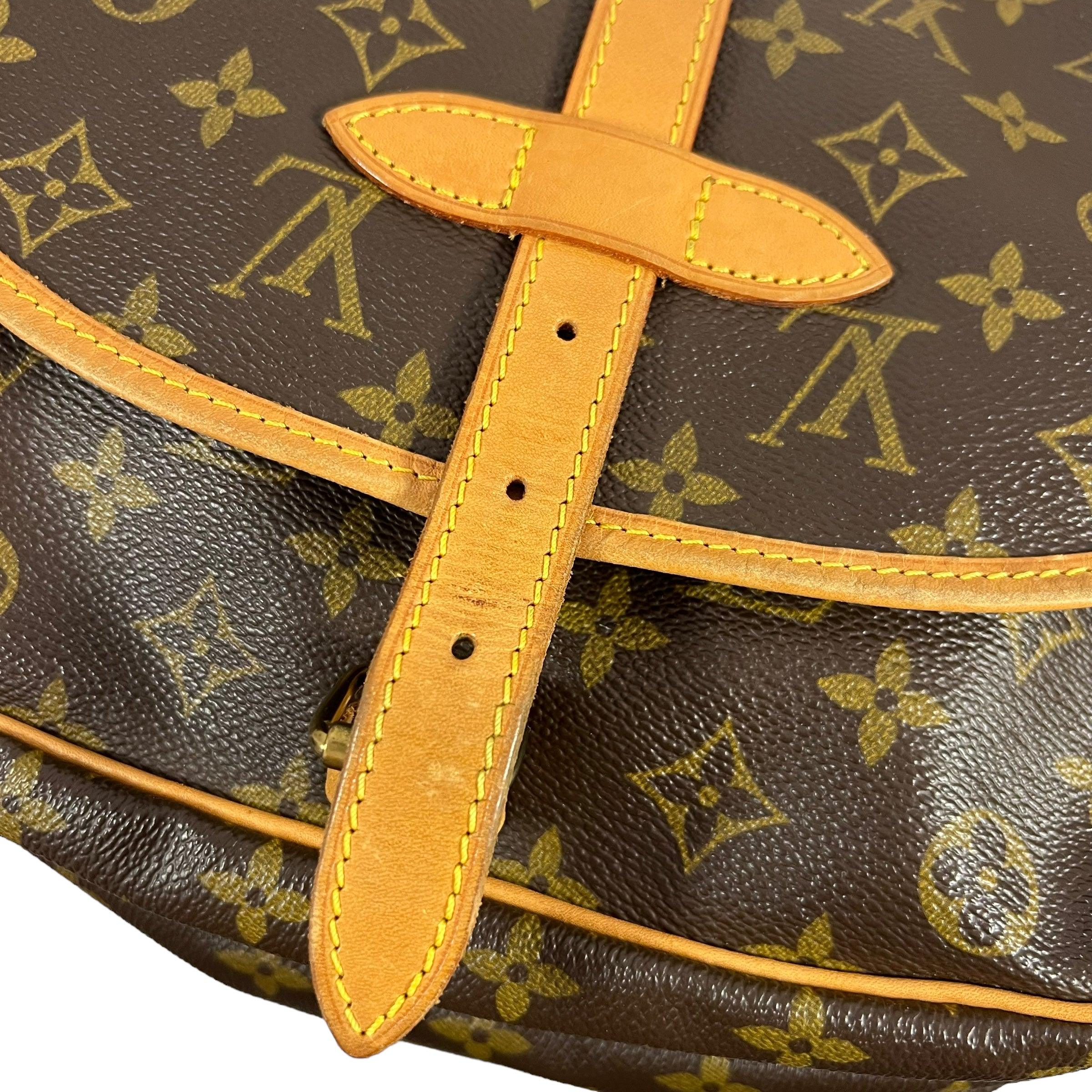 Louis Vuitton Saumur Leather Handbag - Loop Vintage