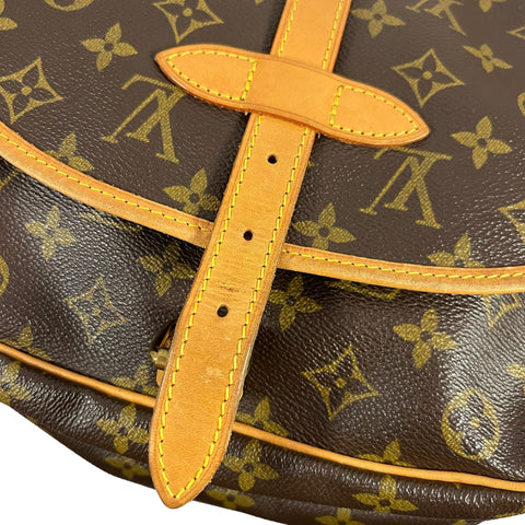 Louis Vuitton Saumur Leather Handbag - Loop Vintage