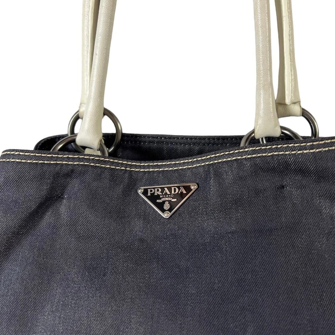 Prada  Denim Tote - Loop Vintage