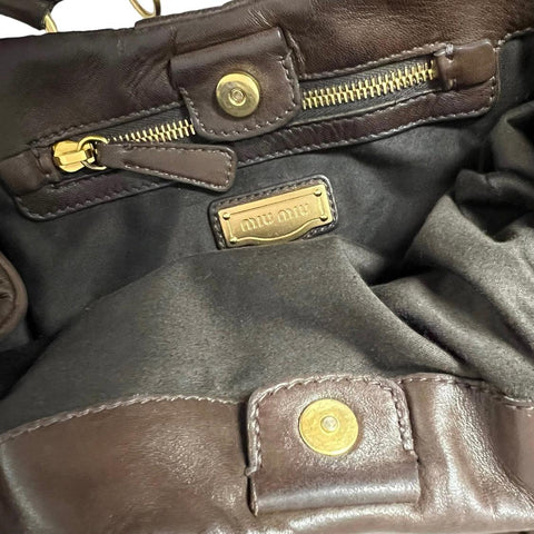 Miu Miu Matelassé Leather Handbag - Loop Vintage