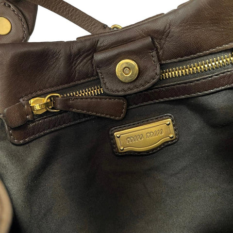 Miu Miu Matelassé Leather Handbag - Loop Vintage