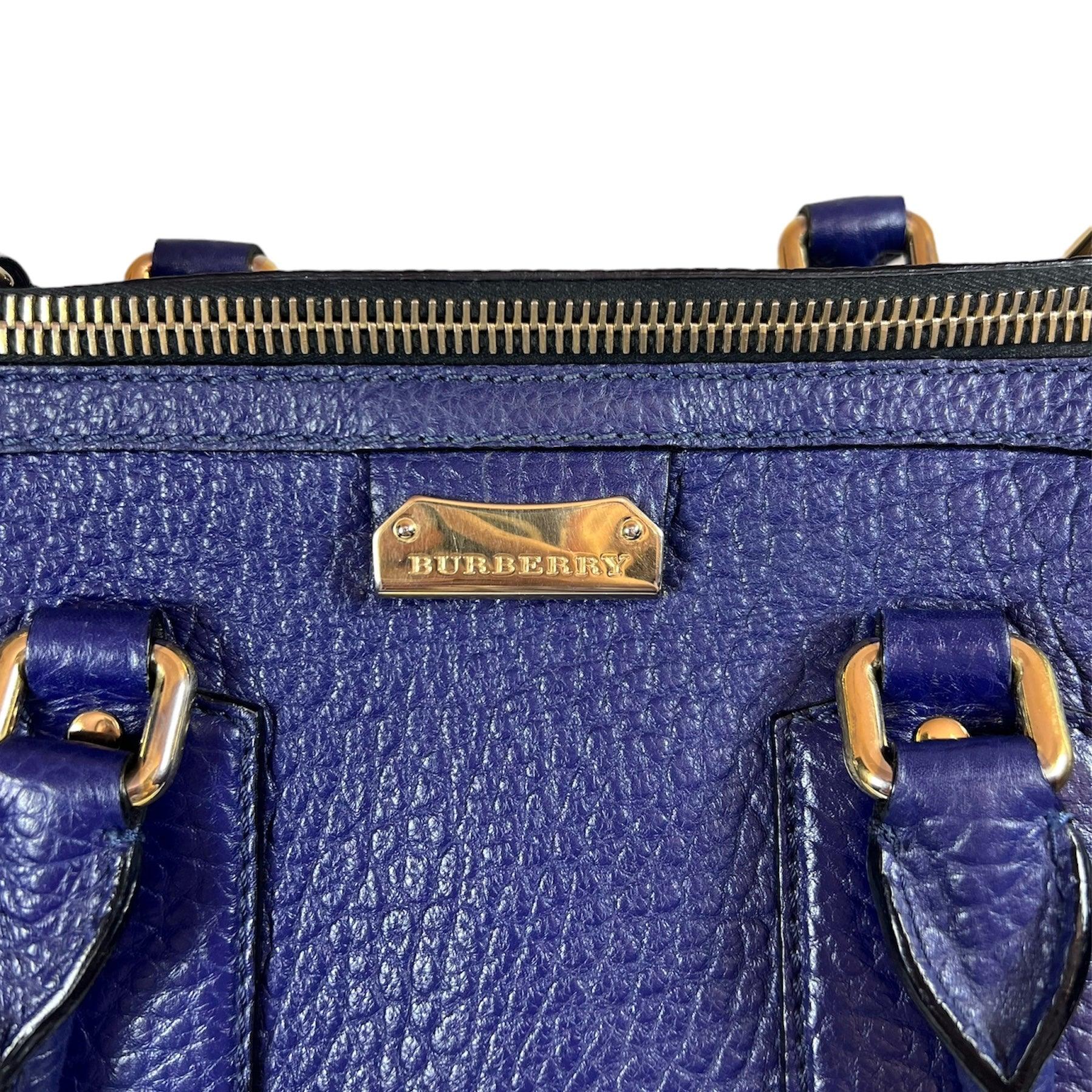 Burberry The Barrel Leather Tote Heritage Grain Gladstone Leather Bag - Loop Vintage