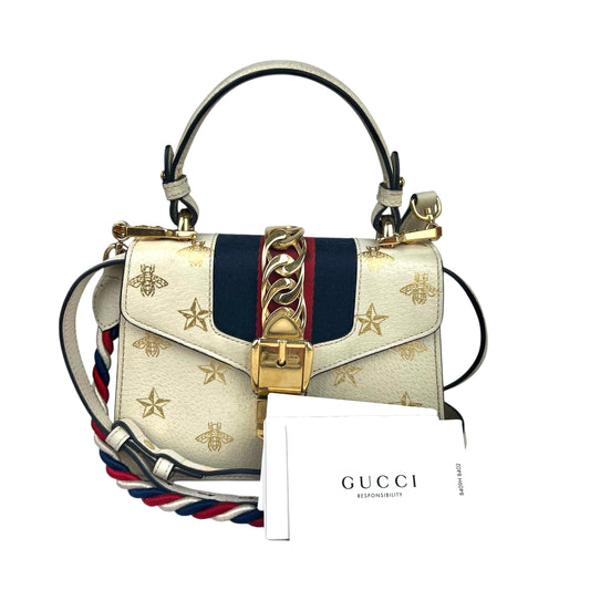 Gucci Sylvie Top Handle leather handbag