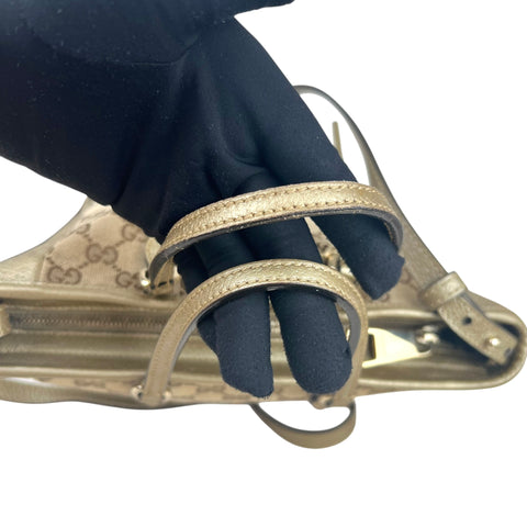 Gucci GG Canvas Tote Bag- Brown Satchel