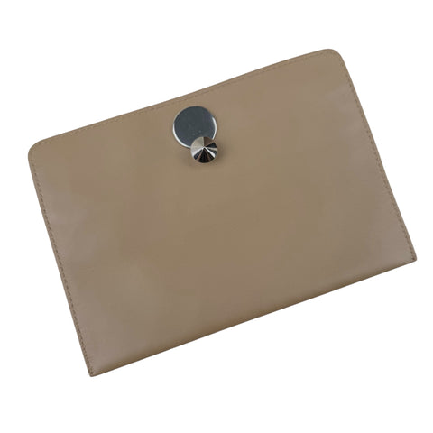 Fendi Beige gesteppte Dotcom-Schultertasche Braun