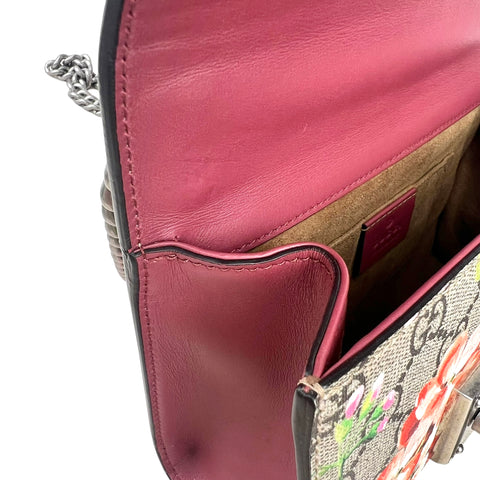 Gucci Supreme Bloom Supreme Padlock Shoulder Bag