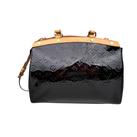 Louis Vuitton Monogram Vernis MM Handbag Dark red Purple