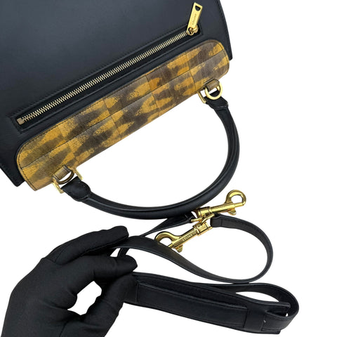 Celine Tricolor Trapeze Leather Shoulder Bag Leather Shoulder Bag Trapeze