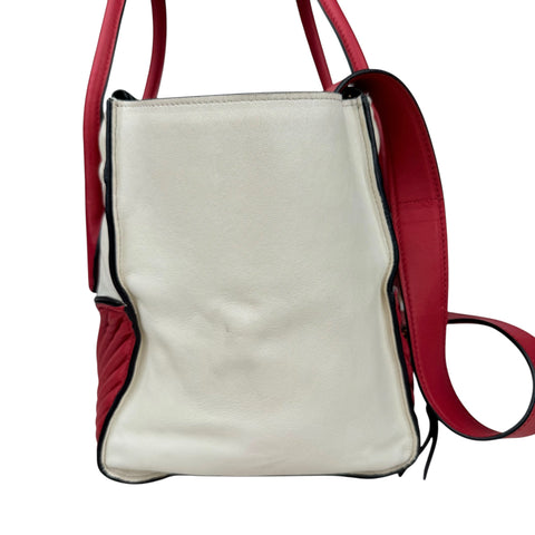 Miu Miu Biker Materasse Hand Bag Shoulder Bag Crossbody 2 way bag White/Red