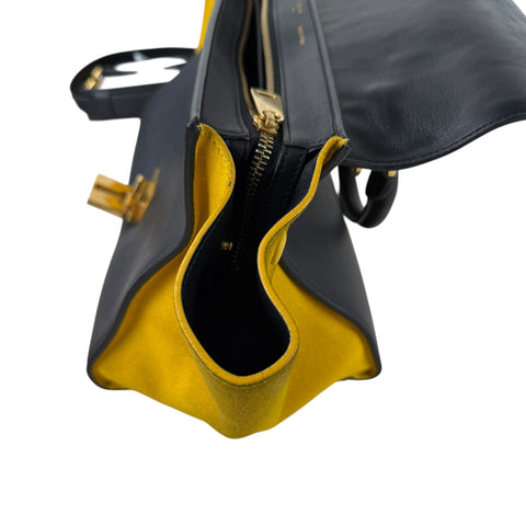 Celine Tricolor Trapeze Leather Shoulder Bag Leather Shoulder Bag Trapeze