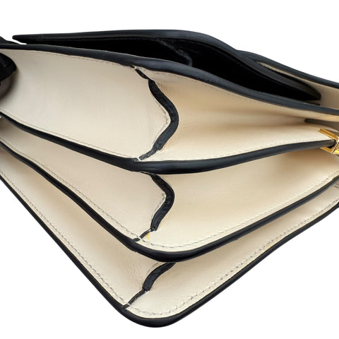 Marni Medium Colorblocked Leather Trunk Shoulder and Crossbody Bag