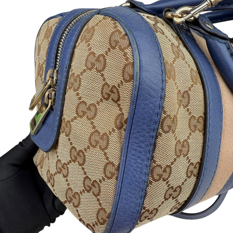 Gucci Small GG Canvas Web Joy Boston Bag satchel