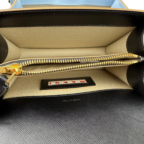 Marni Medium Colorblocked Leather Trunk Shoulder and Crossbody Bag