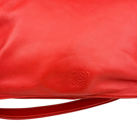 Loewe Flamenco Red Leather Shoulder Bag