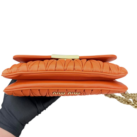 Miu Miu nappa chain flap crossbody