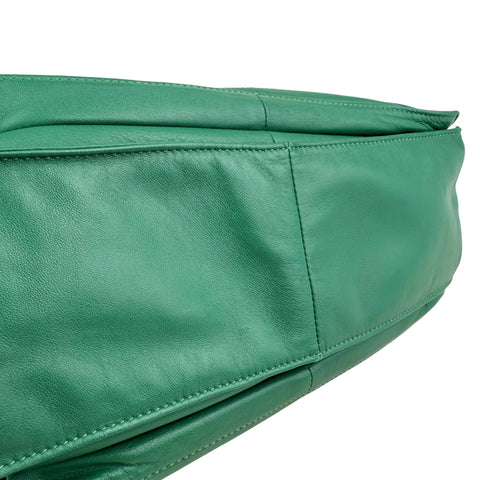 Loewe Green Flamenco leather shoulder bag